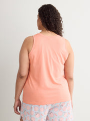 Coral Snoopy Pyjama Tank Top - ti Voglio