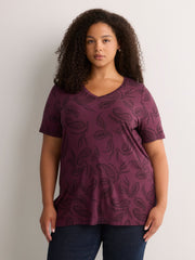 Responsible, Modern-Fit V-Neck Short-Sleeve Tunic Top