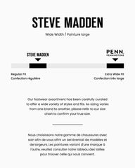 Wide Width, Kacey Block-Heel Slip-On Sandal - Steve Madden