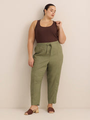 Scoop-Neck Ribbed Knit Fitted Tank Top