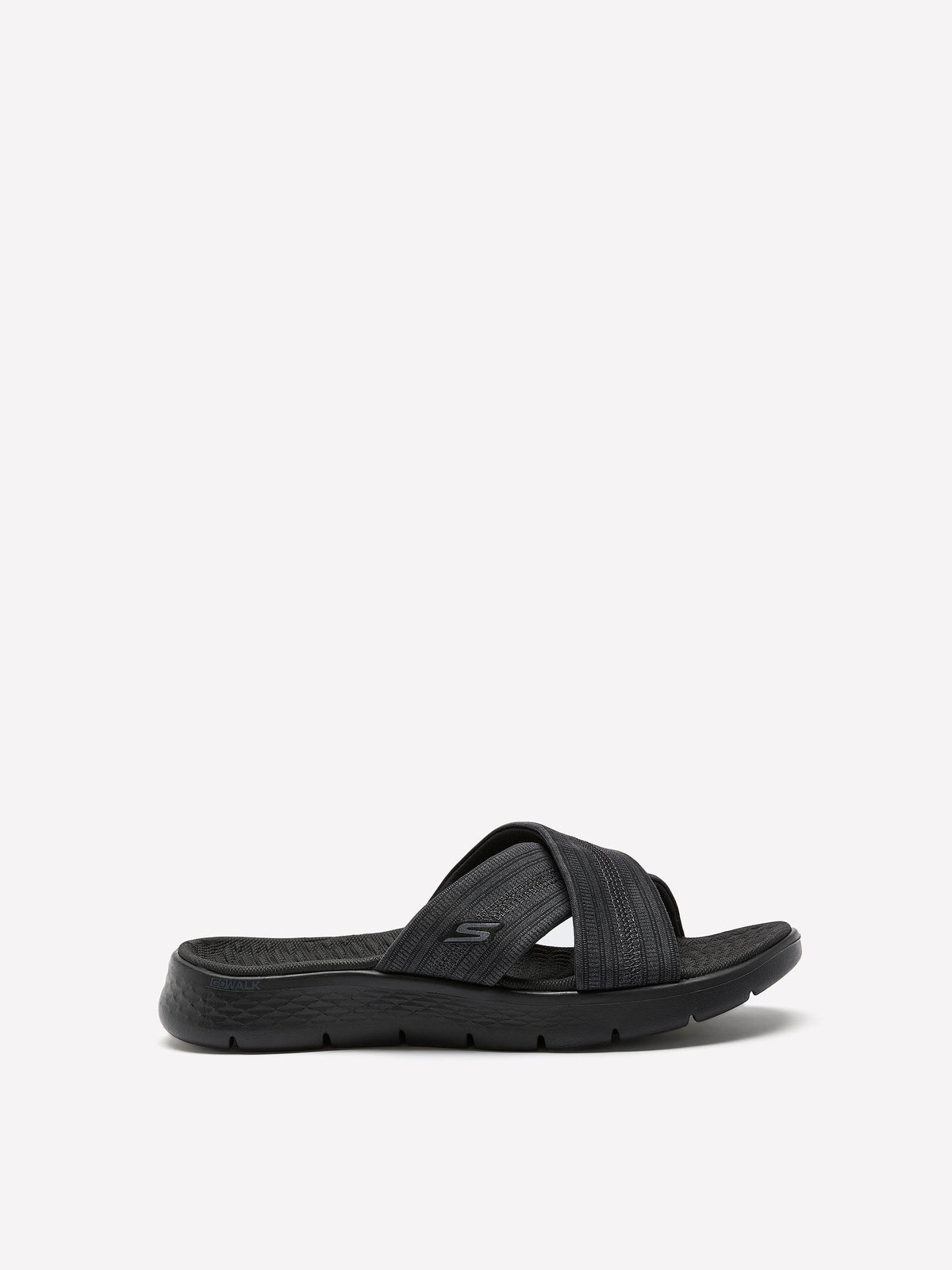 Wide Width, Go Walk Flex Crossband Slip-On Sandal - Skechers