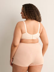 Wirefree Heather Cotton Bra with Lace Trim - ti Voglio