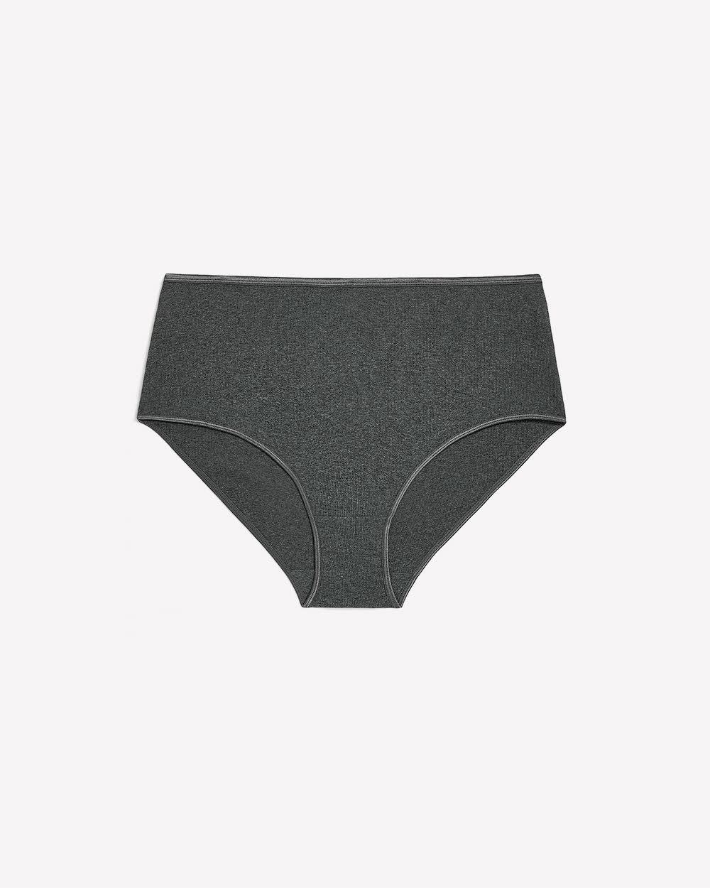 Heather Rib Knit Full Brief - tiVOGLIO