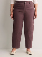 Blue Classic-Fit High-Rise Barrel-Leg Jeans - d/C jeans