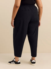 Pull-On Stretch Barrel-Leg Pants - ActiveZone