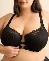 Unlined Underwire Lace Magnetic Front-Closure Bra - Déesse Collection