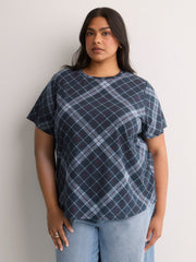 Curvy-Fit Short-Sleeve Crew-Neck Tee