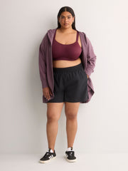 Black Pull-On Running Shorts with Liner - Active Zone