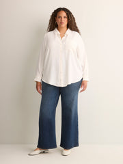 Classic-Fit Wide-Leg Mid-Rise Jean with Tummy Control - d/C JEANS