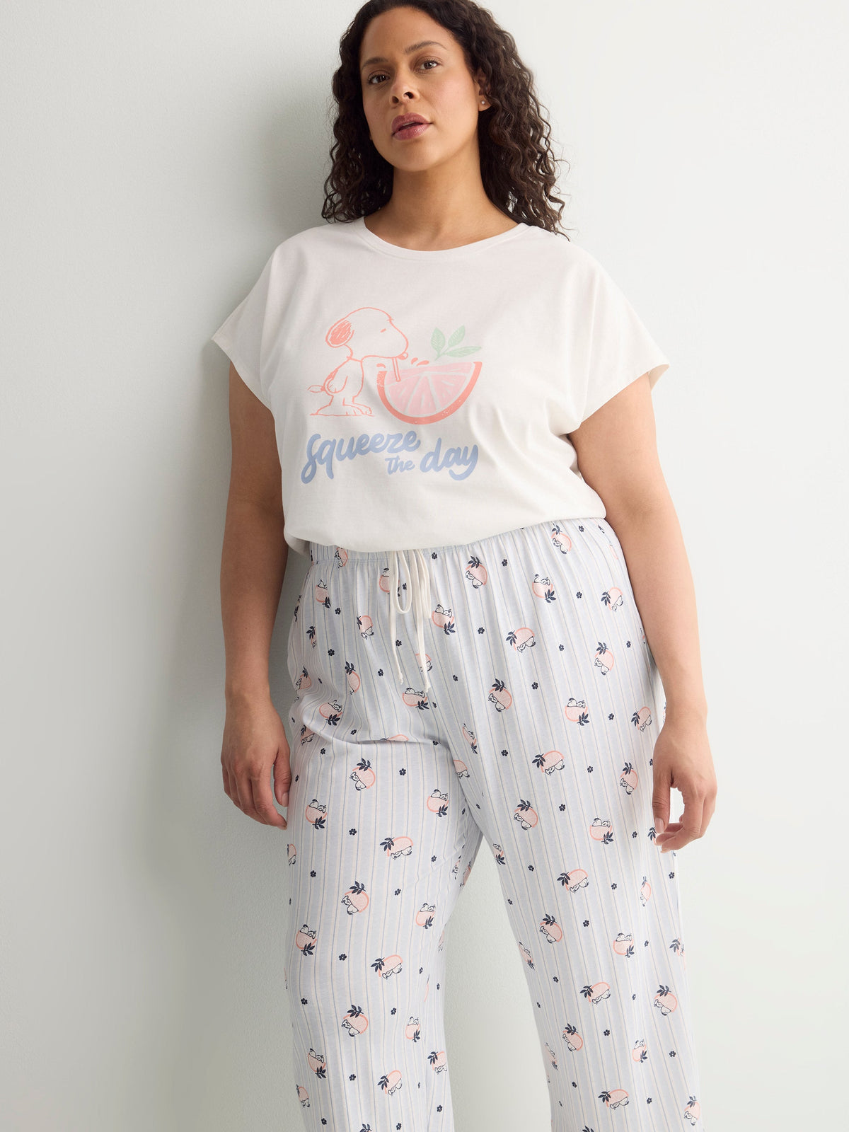 Pyjama Capri Pant with Snoopy Print - ti Voglio