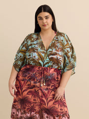 Colourful Chiffon Cover-Up Dress - Bleu Rod Beattie