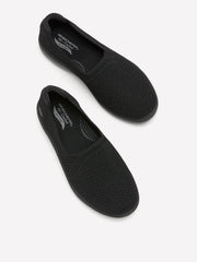 Wide Width, Black Arch Fit Inspire Slip-On Shoe - Skechers