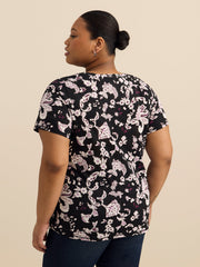 Curvy-Fit Short-Sleeve Crew-Neck Tee