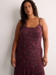 Floral Sleeveless Fit-and-Flare Maxi Dress - Addition Elle