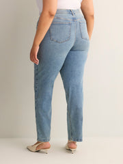 Classic-Fit Straight-Leg Mid-Rise Jean with Tummy Control - d/C JEANS