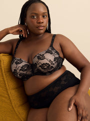 Essential Microfiber Brief with Lace - Déesse Collection