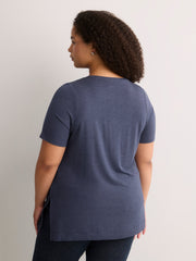 Responsible, Modern-Fit V-Neck Short-Sleeve Tunic Top