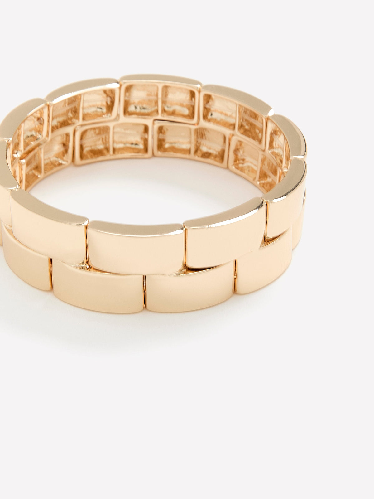 Fancy Golden Elastic Bracelet