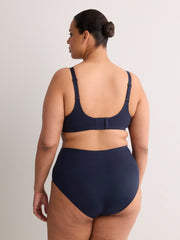 Black Unlined Underwire Matte Bra - tiVOGLIO