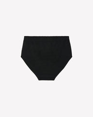 Black Striped Seamless Brief - tiVOGLIO