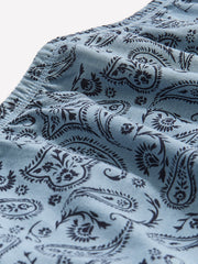 Blue Cotton Full Brief with Paisley Print - tiVOGLIO