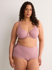Rose Unlined Underwire Bra with Mesh - Déesse Collection