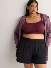Black Pull-On Running Shorts with Liner - Active Zone