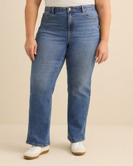 Petite, Classic-Fit High-Rise Bootcut Jeans - d/C Jeans