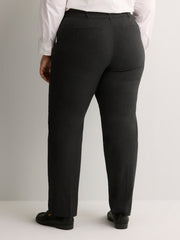 Responsible, Petite, Gray Straight-Leg Savvy Pant