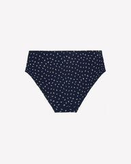 Navy High-Cut Cotton Brief with Cherry Print - ti Voglio