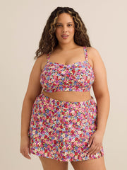 Floral Twisted Bandeau Bikini