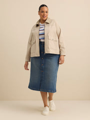 Cotton Blend Barn Jacket