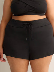 Black Stretch Basic Swim Short