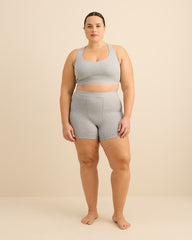Ribbed Knit Bralette with V-Neck - ti Voglio