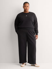 Black Feel Cozy Fleece Sweatshirt with Small Logo - adidas