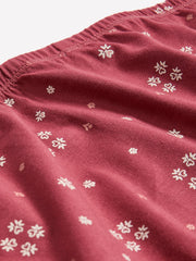 Red High-Cut Cotton Brief with Heart and Clover Print - tiVOGLIO