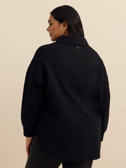 Polo Sweatshirt with Tulip Hem - ActiveZone