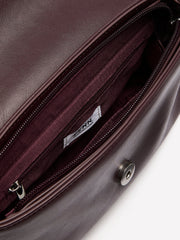 Fig Faux Leather Crossbody Handbag