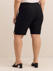 Savvy-Fit Cotton Bermuda Shorts
