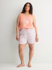 Coral Snoopy Pyjama Tank Top - ti Voglio