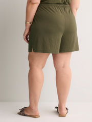 Stretch Knit Pull-On Short