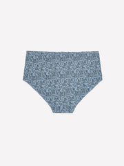 Blue Cotton Full Brief with Paisley Print - tiVOGLIO