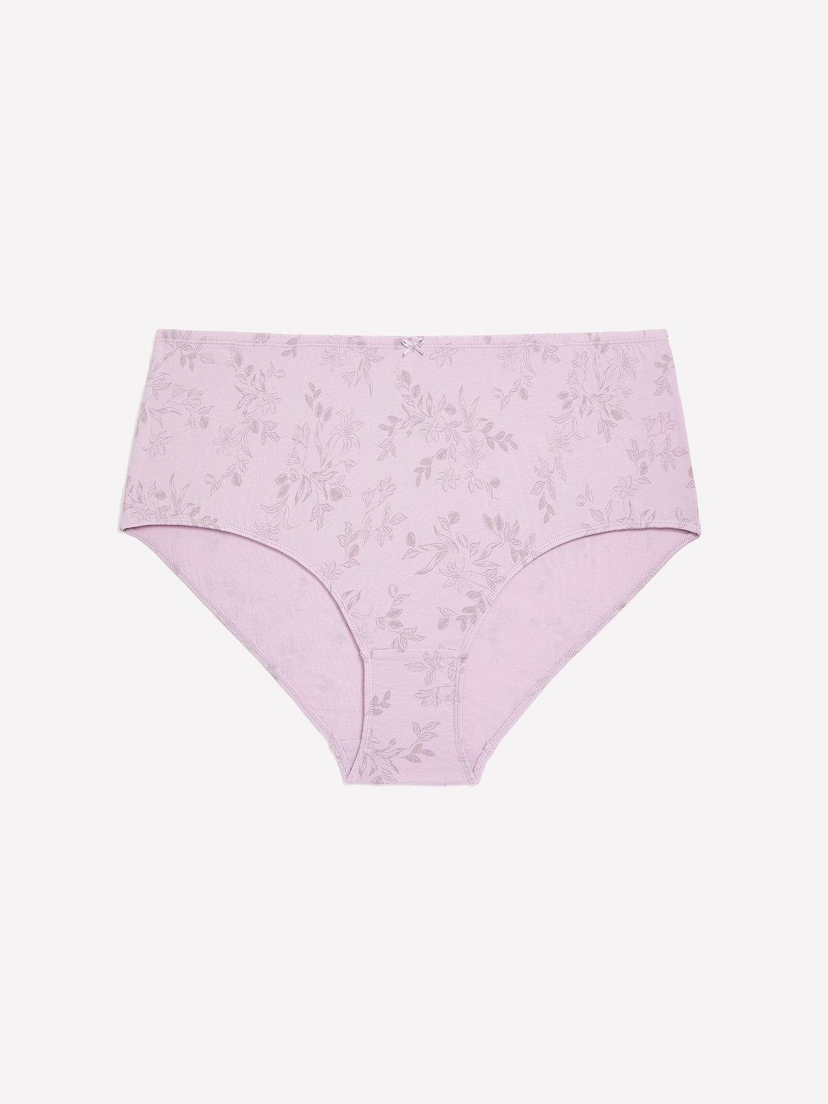 Lavender Floral Cotton Full Brief - ti Voglio