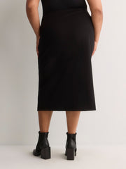Black Pull-On Pencil Skirt