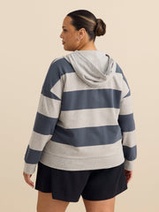Long Pull-Over Sweatshirt with Hood - Active Zone