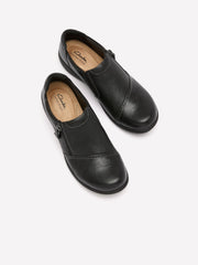 Wide Width, Carleigh Ray Black Leather Shoe - Clarks