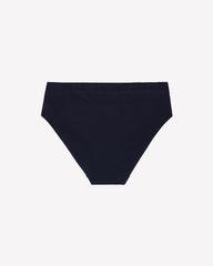Cotton Blend High-Cut Brief with Wide Lace Elastic - ti Voglio
