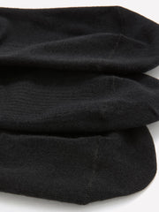 Black Knit Sneaker Socks, Set of 3