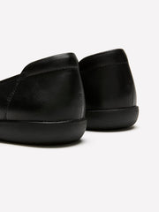 Wide Width, Black Flexy Ballerina Shoe - Naturalizer