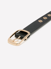 Studded Belt with Rectangular Buckle